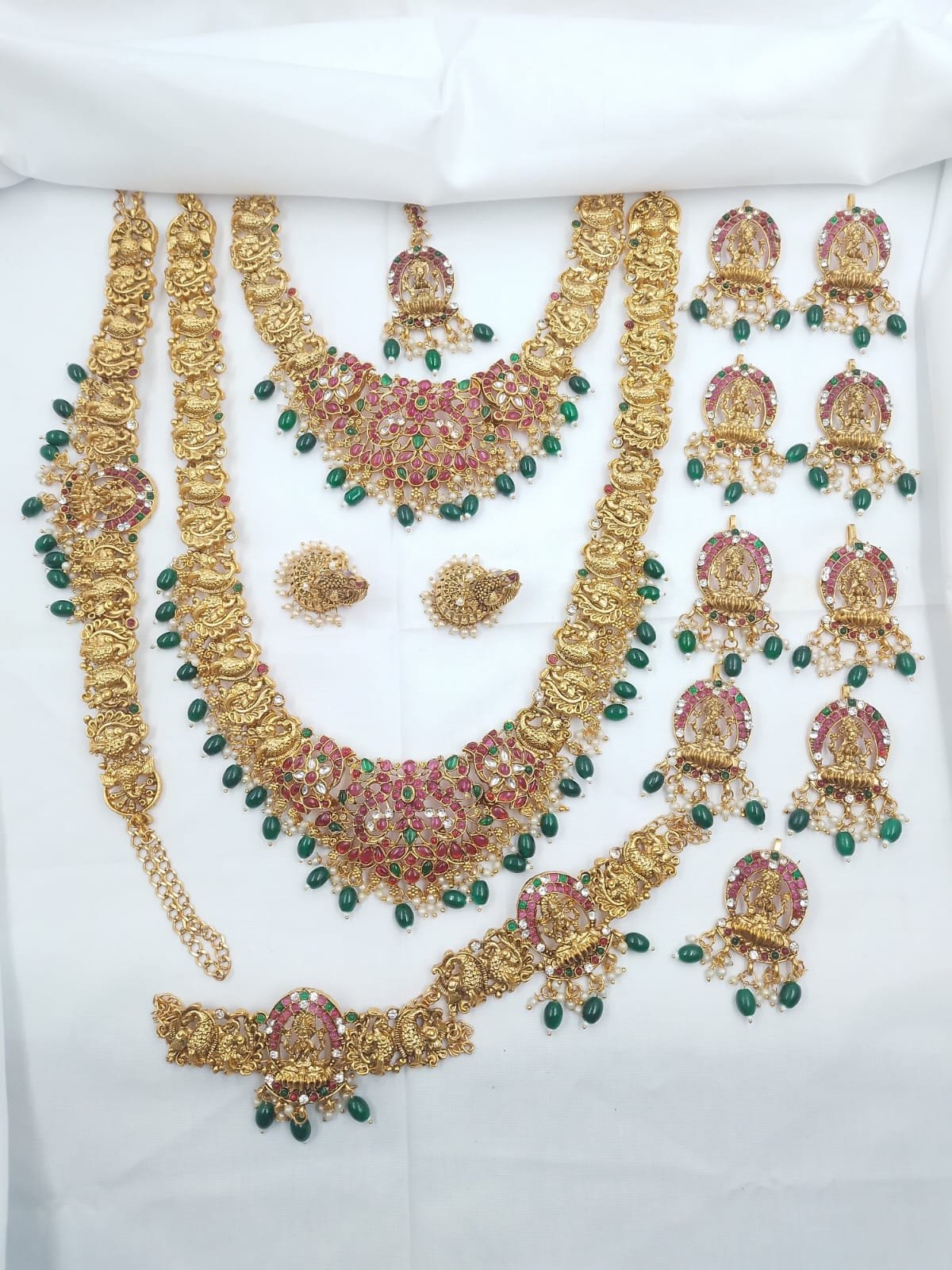 WhatsApp Image 2024-11-01 at 8.51.51 PM Premium Quality Matte Finish Bridal Jewelry set for women - Image 1