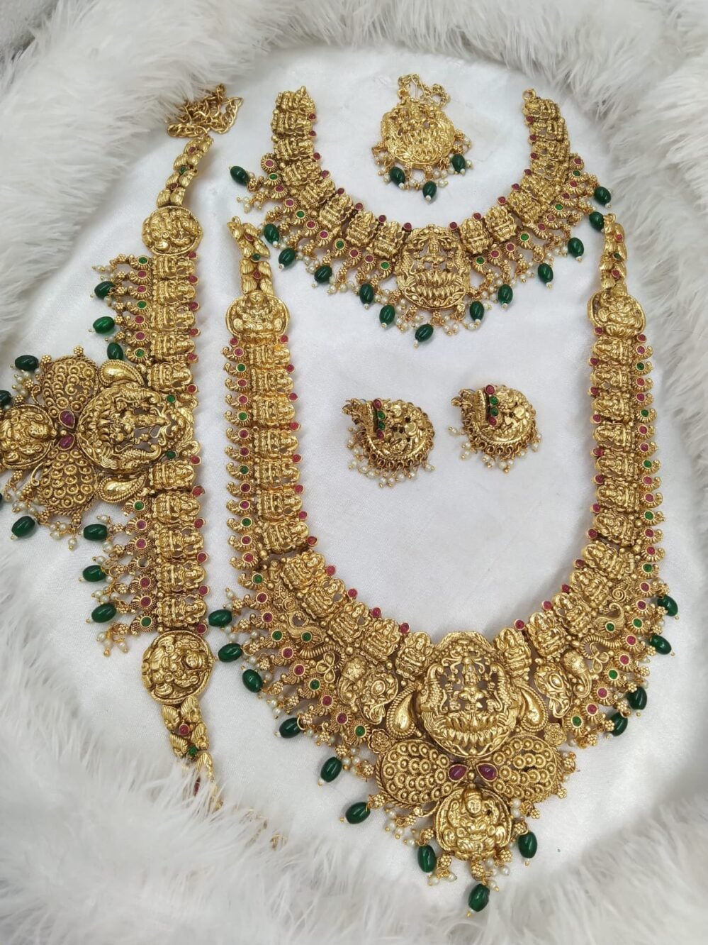 Premium Quality Matte Finish Semi brideal Jewelry set for women