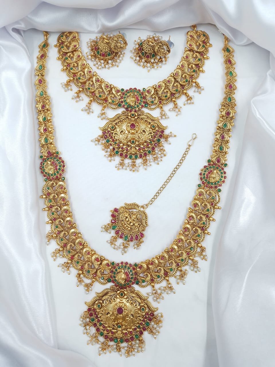 Multi Color Pearl Design Matte Finish Combo SET