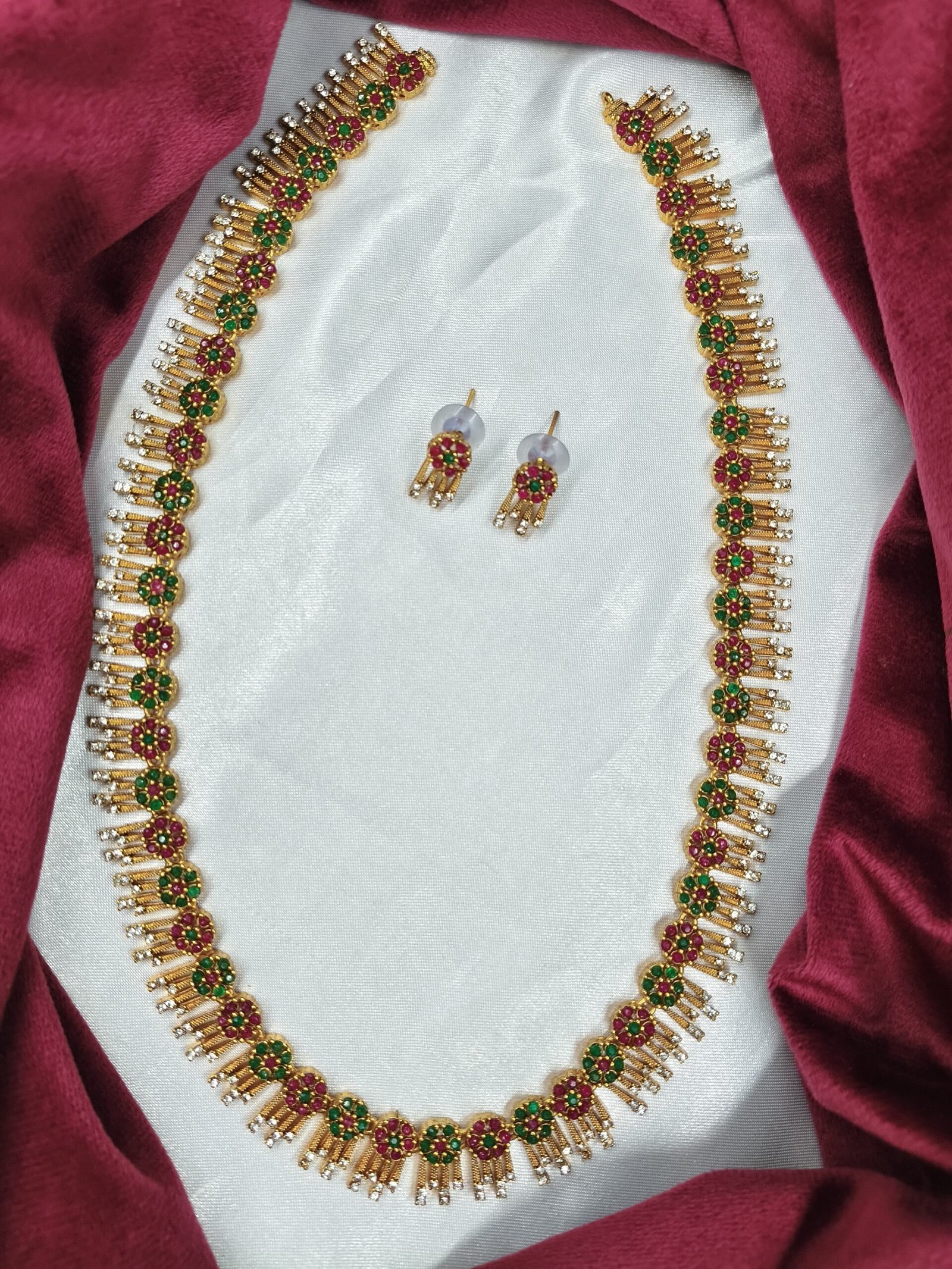 WhatsApp Image 2024-11-03 at 12.01.33 PM PREMIUM QUALITY MATT FINISH HARAM SETS - Image 1