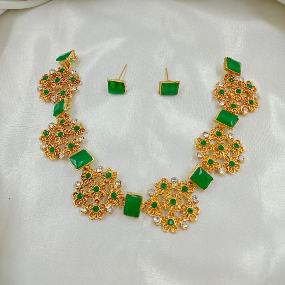 premium quality matte finish necklace set