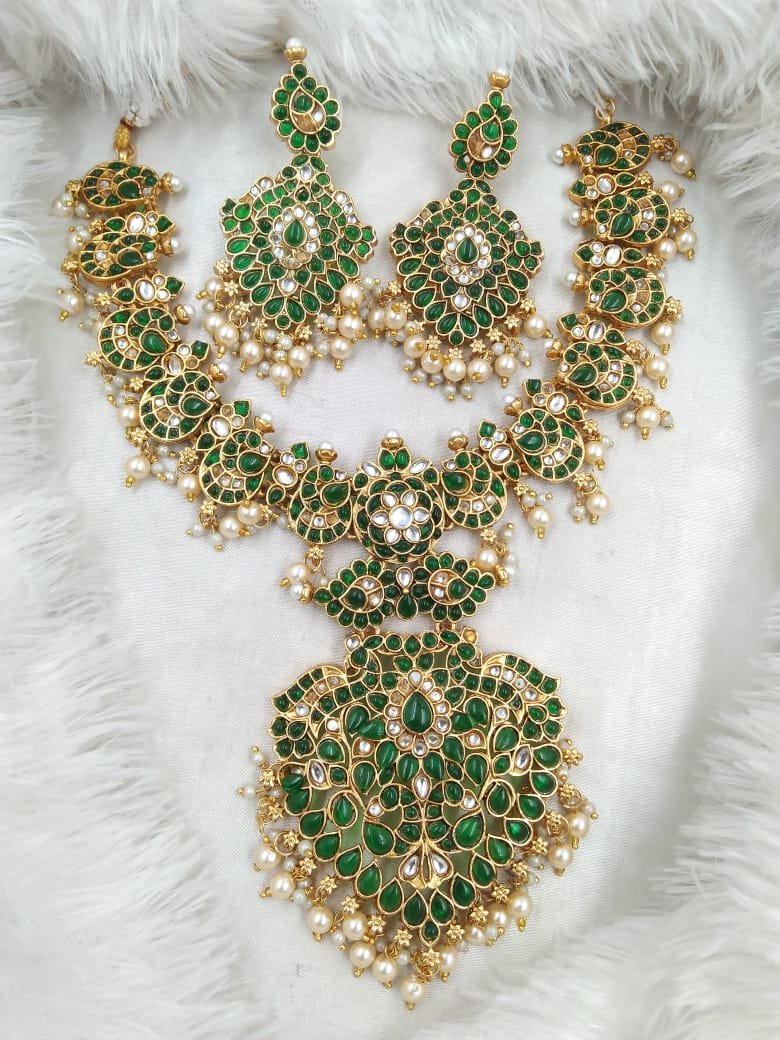 premium quality matte finish necklace set