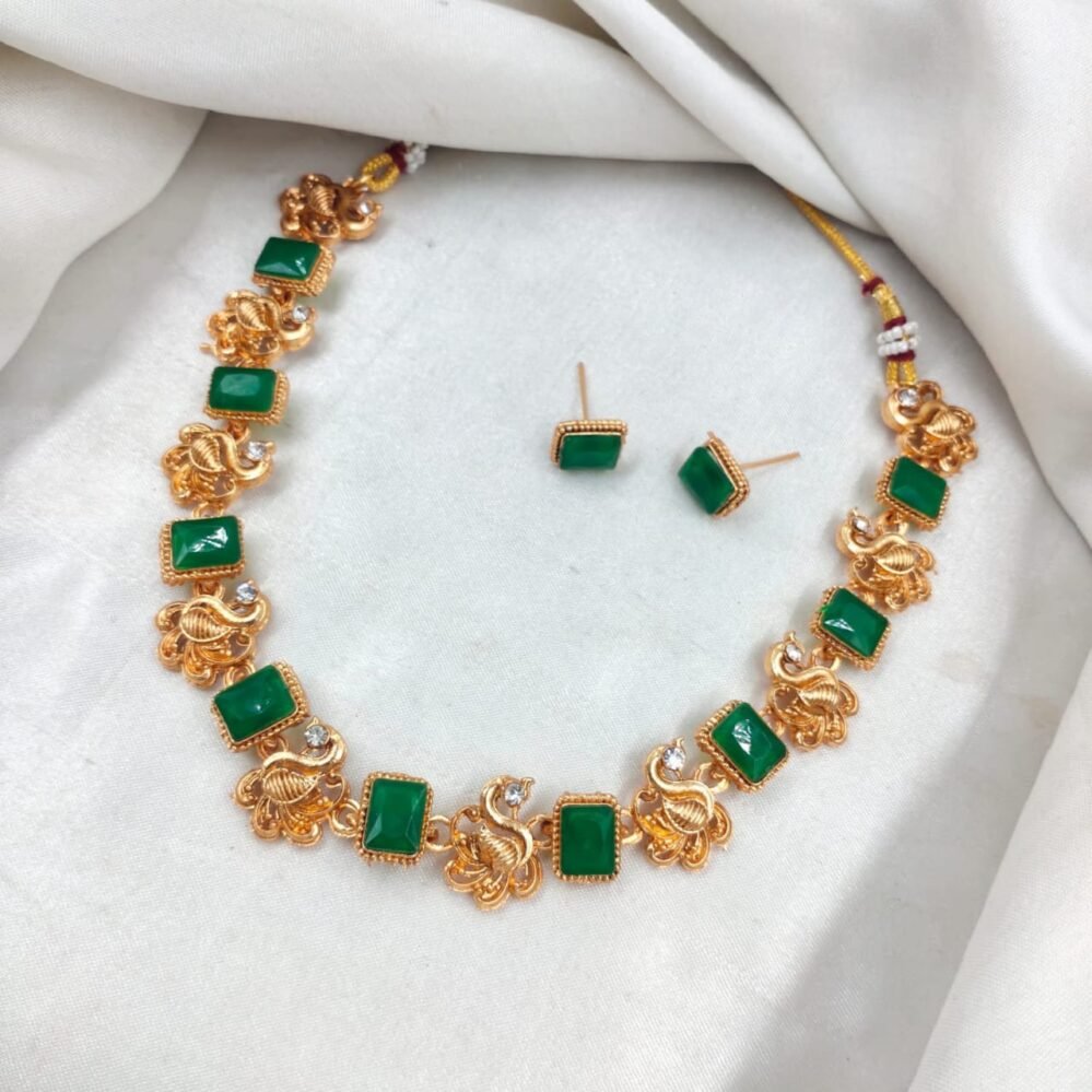 premium quality matte finish necklace set